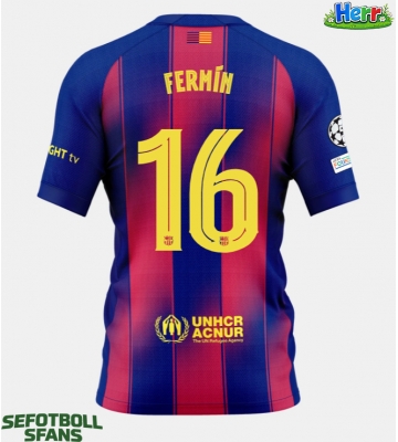 Barcelona Fermin Lopez #16 Hemmatröja 2025-26 Kortärmad